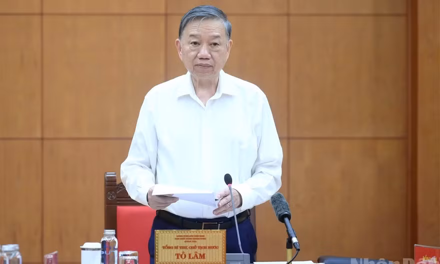 Tổng Bí thư, Chủ tịch nước Tô Lâm làm việc với Ban Chính sách, chiến lược Trung ương