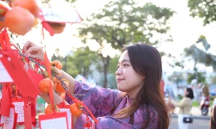 Bạn trẻ Đà Nẵng hào hứng trải nghiệm Tết cổ truyền trên phố đi bộ