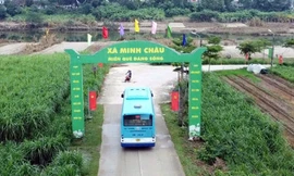 Tuyến buýt kết nối xã đảo duy nhất tại Hà Nội chính thức vận hành