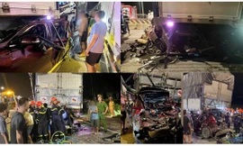 Tai nạn giữa 4 ô tô ở Ninh Bình, nhiều người thương vong