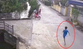 Nam sinh lớp 6 lao xuống kênh cứu cháu bé 5 tuổi gặp nạn