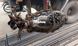 Thực hư thông tin phát hiện vật liệu nghi là bom khi đào móng nhà tại Hà Nội