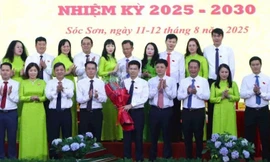 Ban Chấp hành, Ban Thường vụ Đảng bộ xã Sóc Sơn nhiệm kỳ 2025 - 2030 đặt mục tiêu xây dựng Sóc Sơn trở thành đô thị bền vững phía Bắc Thủ đô Hà Nội. Ảnh: Đình Thế