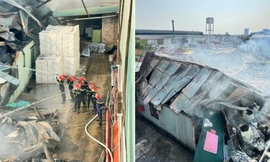 Cháy công ty giấy ở Phú Thọ, thiệt hại khoảng 8,5 tỷ đồng 