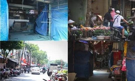 Chợ tiền tỷ phủ bụi, tiểu thương tràn ra đường buôn bán