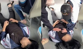 Nhân viên xe buýt hỗ trợ kịp thời hành khách bị ngất xỉu