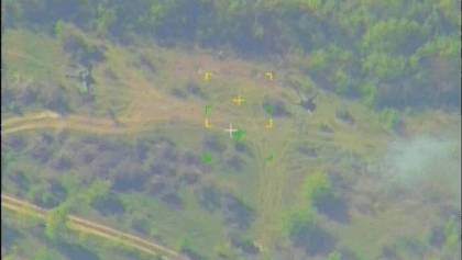 Khoảnh khắc pháo tự hành Ý bị phá hủy bởi vũ khí chính xác cao của Nga. Nguồn: Rossiyskaya Gazeta