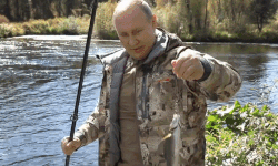 Ông Putin suýt đâm trúng hươu khi đi dã ngoại