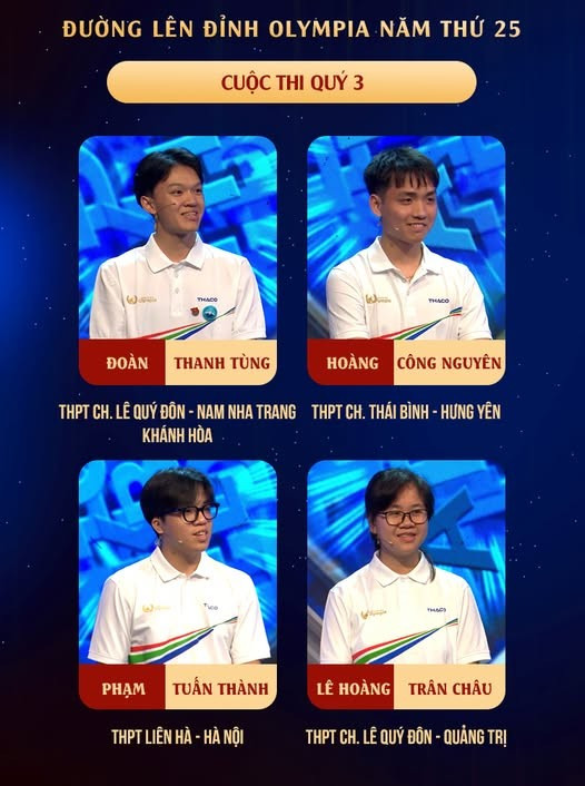 Ai sẽ là chủ nhân vòng nguyệt quế cuộc thi Quý 3? Nguồn: Fanpage Đường Lên Đỉnh Olympia 518273478-1161714919313541-1388650124455704450-n.jpg