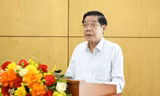 Bí thư Tỉnh ủy Bắc Ninh Nguyễn Văn Gấu phát biểu tại phiên họp.