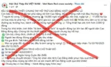 Công an cảnh báo mạo danh Hội Chữ thập đỏ để lừa đảo.