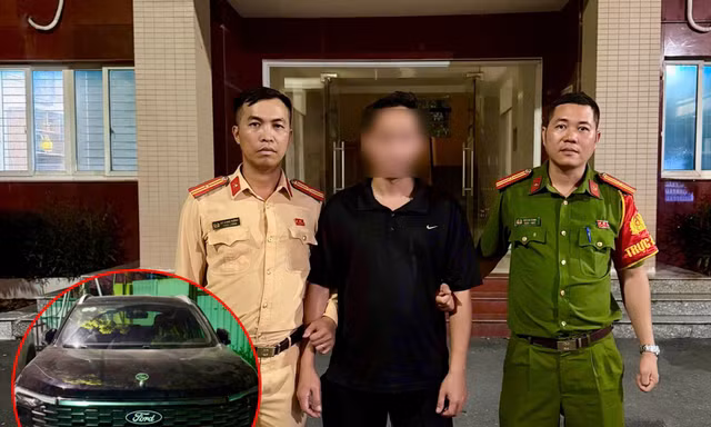 Hà Nội: Tạm giữ hình sự tài xế ô tô đẩy CSGT để bỏ chạy