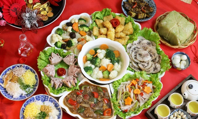 Mâm cỗ cúng tất niên