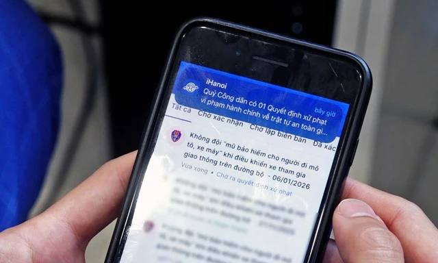 Người dân có thể nhận thông báo 'phạt nguội', nộp phạt qua iHanoi