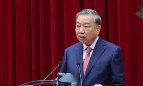 Tổng Bí thư Tô Lâm phát biểu khai mạc tại Hội nghị lần thứ 15 Ban Chấp hành Trung ương Đảng khoá XIII Ảnh: Nhật Minh