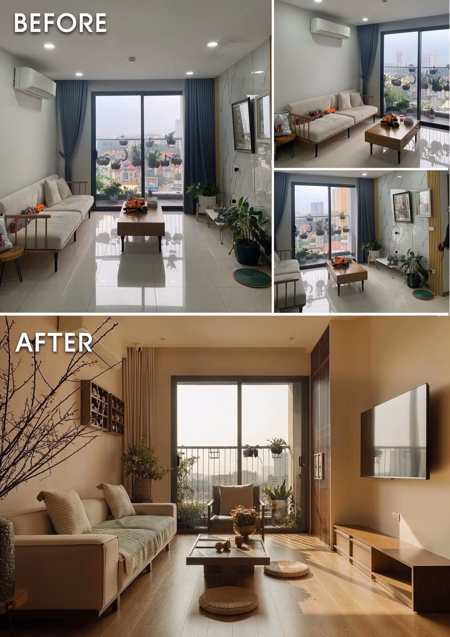 Ấn tượng với căn hộ phong cách Wabi Sabi