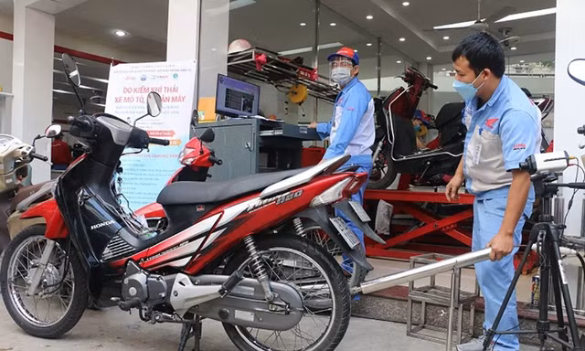 Kiểm định khí thải xe máy: Nhóm áp dụng ngay, trường hợp được miễn