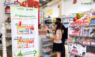 Dr.Papie & STARMED mang quà tặng chăm con đến hơn 16.000 điểm bán, đồng hành cùng gia đình Việt mùa nắng nóng