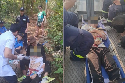 Nam du khách gặp nạn trên đường trekking núi Bà Đen