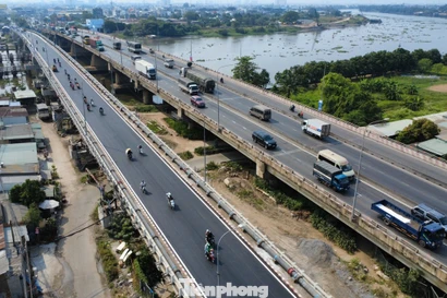 Diện mạo cầu Bình Phước 1 sau khi hoàn thành nâng tĩnh không