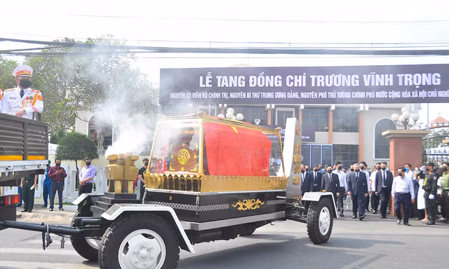 Thương tiếc tiễn đưa nguyên Phó thủ tướng Trương Vĩnh Trọng về nơi an nghỉ