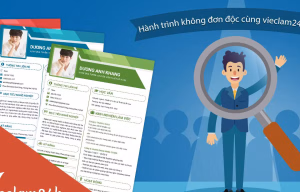 CV vieclam24h.net.vn - bạn không đơn độc trên hành trình tìm việc