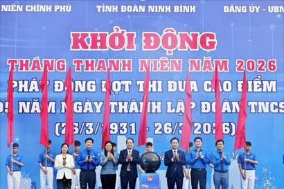Ninh Bình khởi động Tháng Thanh niên 2026, phát động thi đua mừng 95 năm thành lập Đoàn