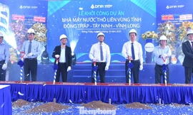 Khởi công dự án 1.800 tỷ đồng dẫn nước ngọt cho hơn 2 triệu dân ở miền Tây 