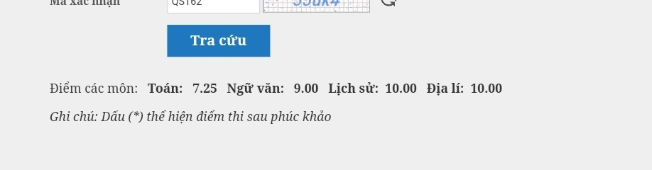 Bảng điểm của nữ sinh Trần Thị Hồng Thuỷ (trong đó Ngữ Văn 9; Lịch Sử 10; Địa Lý 10). 1.jpg