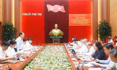 Đoàn kiểm tra, giám sát của Bộ Chính trị làm việc tại tỉnh Phú Thọ