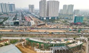 Hình ảnh mới nhất về nút giao Vành đai 3,5 - Đại lộ Thăng Long hơn 2.380 tỷ đồng