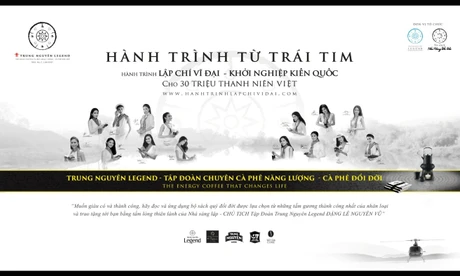 Trung Nguyên Legend tiếp tục triển khai Hành trình Từ Trái Tim – Hành trình kiến tạo khát vọng lớn cho thanh niên Việt