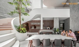 'Đường cong mềm mại' trong thiết kế tổ ấm đa thế hệ ở Bảo Lộc