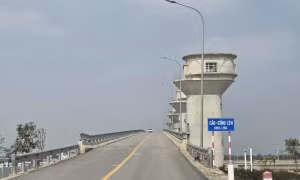 Cầu cống thủy lợi 'khủng' ở Thanh Hoá chính thức được tháo rào, thông xe