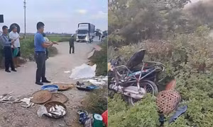 Băng qua đường ray, người phụ nữ bán cá bị tàu tông tử vong