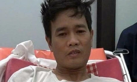 Đối tượng Nguyễn Minh Tuấn tại cơ quan điều tra.