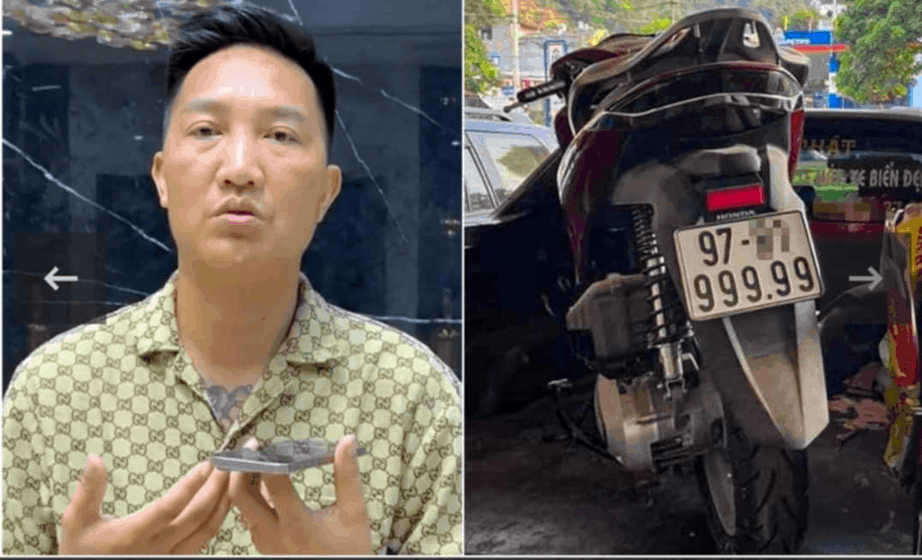 Hình ảnh chiếc xe mang biển số ngũ quý 9 và ông Huấn "Hoa Hồng" lên mạng kêu cứu (trích trong đoạn video đã đăng tải trên mạng xã hội) Hình ảnh chiếc xe mang biển số ngũ quý 9 và ông Huấn "Hoa Hồng" lên mạng kêu cứu (trích trong đoạn video đã đăng tải trên mạng xã hội)