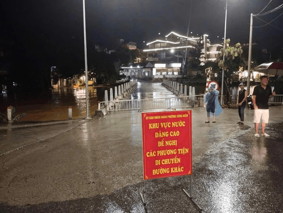 Cảnh báo điểm nguy hiểm. Ảnh C.B.H