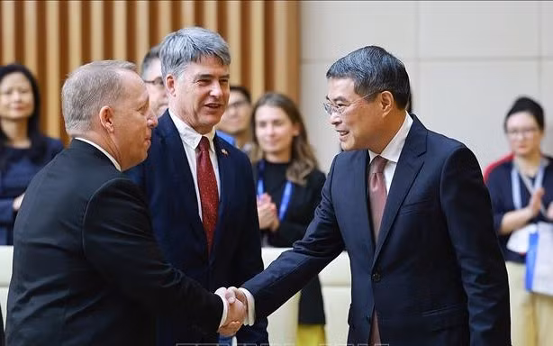 Thủ tướng Lê Minh Hưng làm việc với 52 doanh nghiệp hàng đầu của Hoa Kỳ