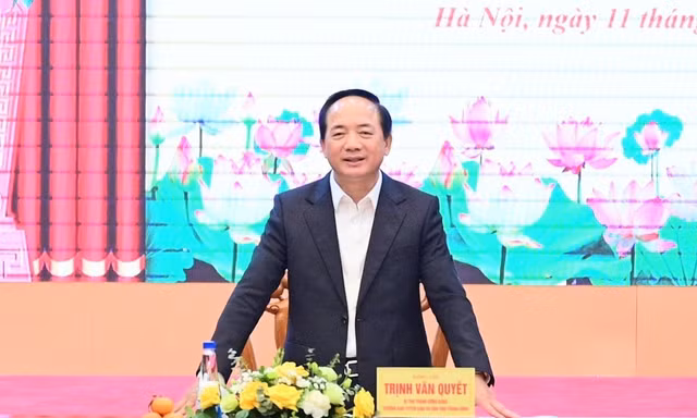 Trưởng Ban Tuyên giáo và Dân vận Trung ương làm việc với các cơ quan báo chí 