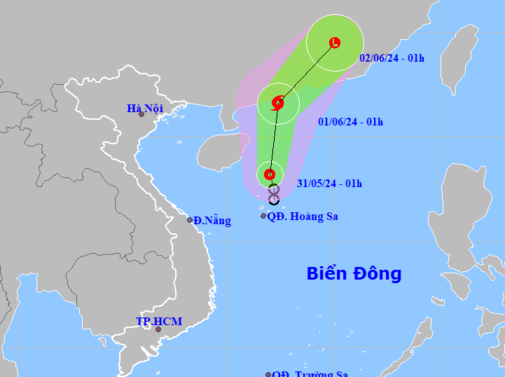 Dự báo đường đi của áp thấp nhiệt đới. Dự báo đường đi của áp thấp nhiệt đới.