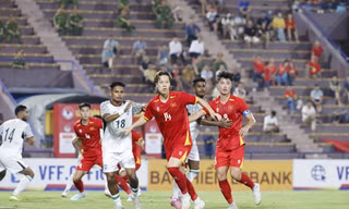 Viktor Lê là nét mới trong đội hình U23 Việt Nam dự Vòng loại U23 châu Á 2026 (ảnh Ngọc Tú)