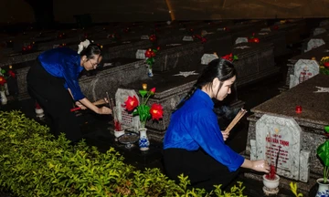 Tuổi trẻ Đà Nẵng thắp nến tri ân các Anh hùng liệt sĩ