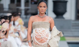 H'Hen Niê catwalk với bụng bầu 6 tháng
