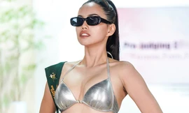 Thí sinh Hoa hậu Trái Đất để mặt mộc diễn bikini