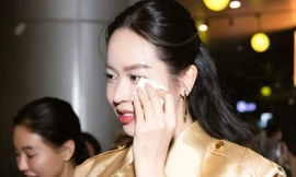 Thanh Thủy bật khóc khi trở lại Nhật Bản 