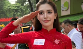 Tiểu Vy, Lương Thùy Linh hồi hộp khi trình diễn cùng 80 nghệ sĩ ở Quảng trường Ba Đình