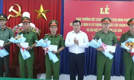 Thưởng nóng các đơn vị công an bắt đối tượng giết nữ chủ quán cà phê