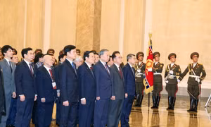 Tổng Bí thư Tô Lâm đặt hoa tưởng nhớ Chủ tịch Kim Nhật Thành, Tổng Bí thư Kim Jong-il