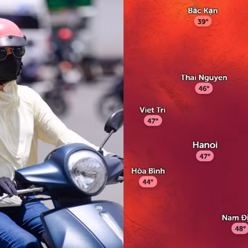Dự báo Hà Nội có thể vượt ngưỡng cảm nhận 45 độ C trong ngày 3/6